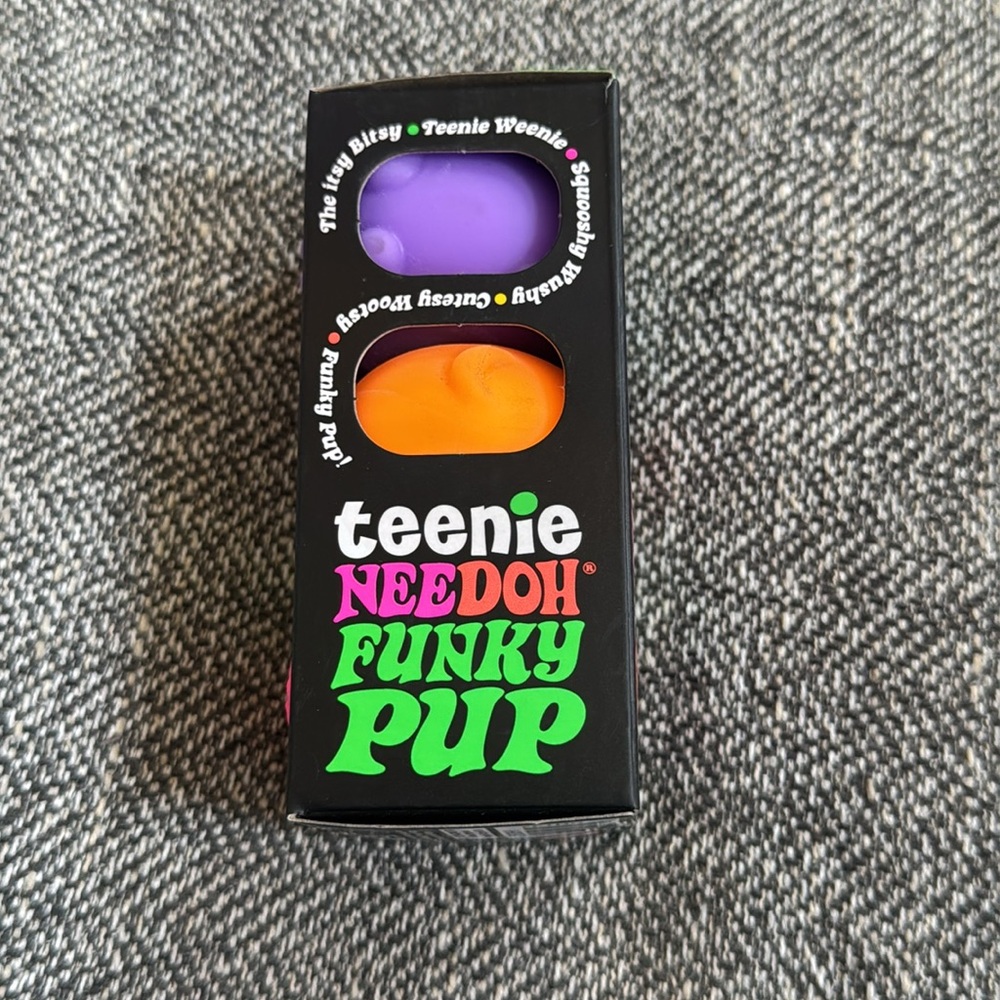 Teenie Needoh Funky Pup 3-Pack - Purple, pink, orange - Picture 2 of 6